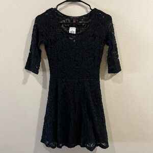 Material Girl Black Fit and Flare Mini Dress